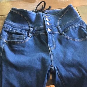 High Waisted Wax Jeans /5